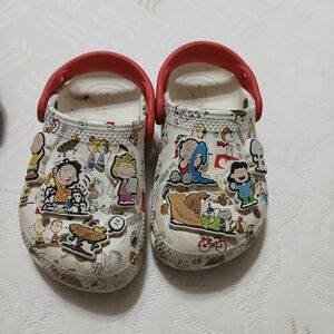 Kids Cartoon Character Clogs - Red & White